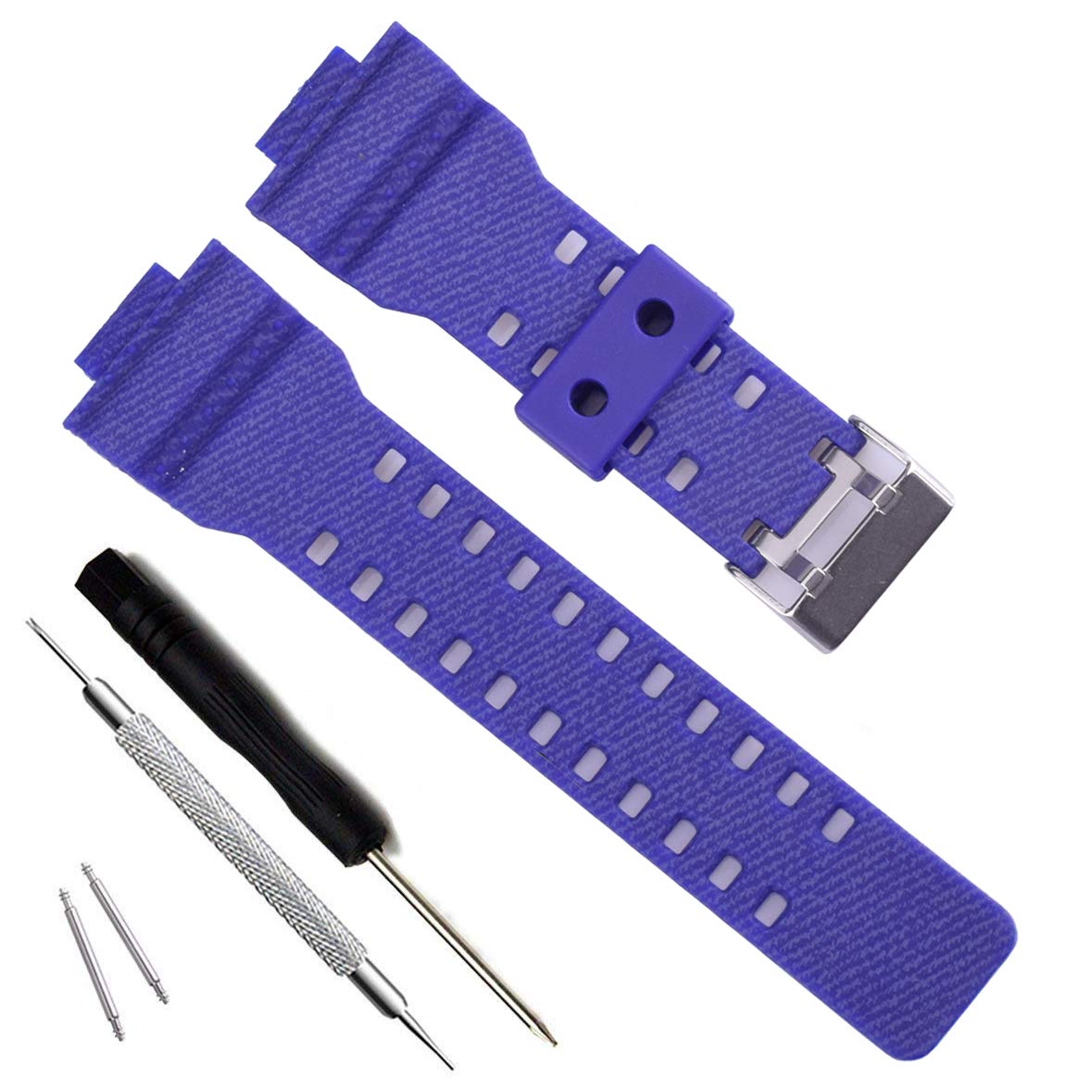 My Time OliBoPo Natural Resin Replacement Watch Band Strap for Casio Mens G-Shock GD120/GA-100/GA-110/GA-100C