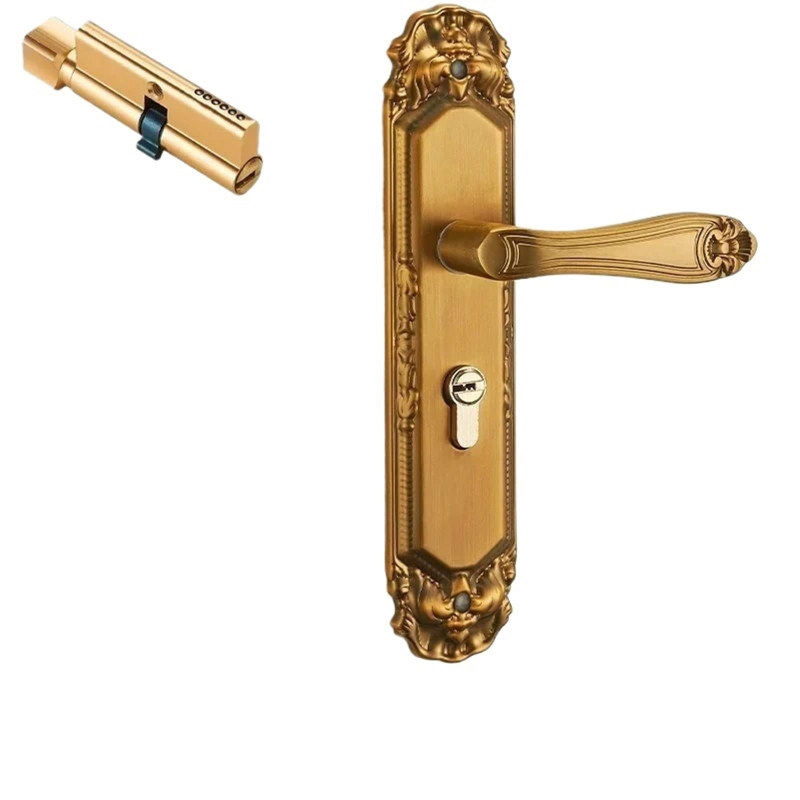 Yshiuol D Oor Handles Vintage Mute Bedroom Oor Handle Security Lock Split Silent Interior Furniture For Home An Office(D)