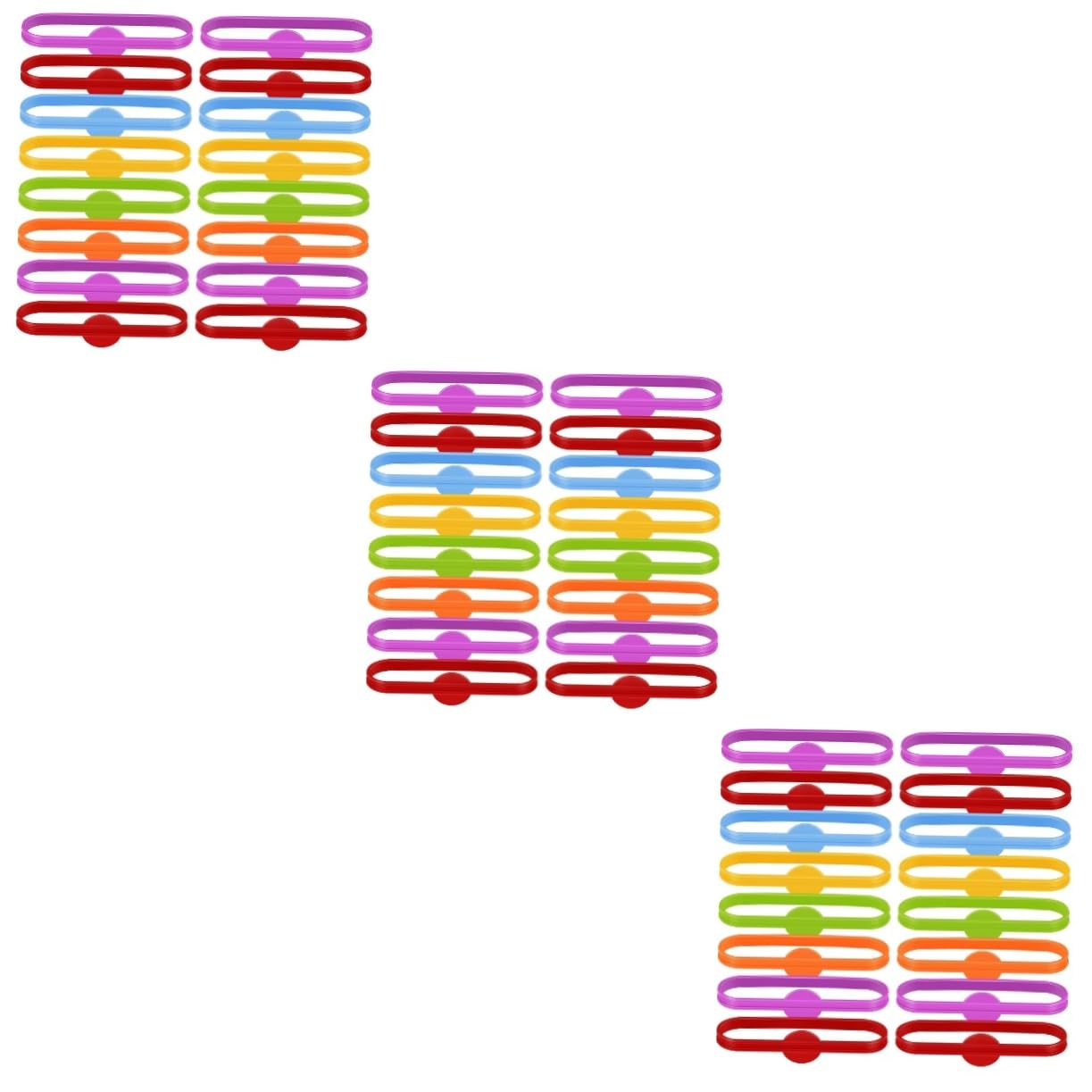 Ciieeo Lot de 36 Marqueurs Colorés en Silicone pour Verres À Vin Gobelets Biberons Et Bocaux