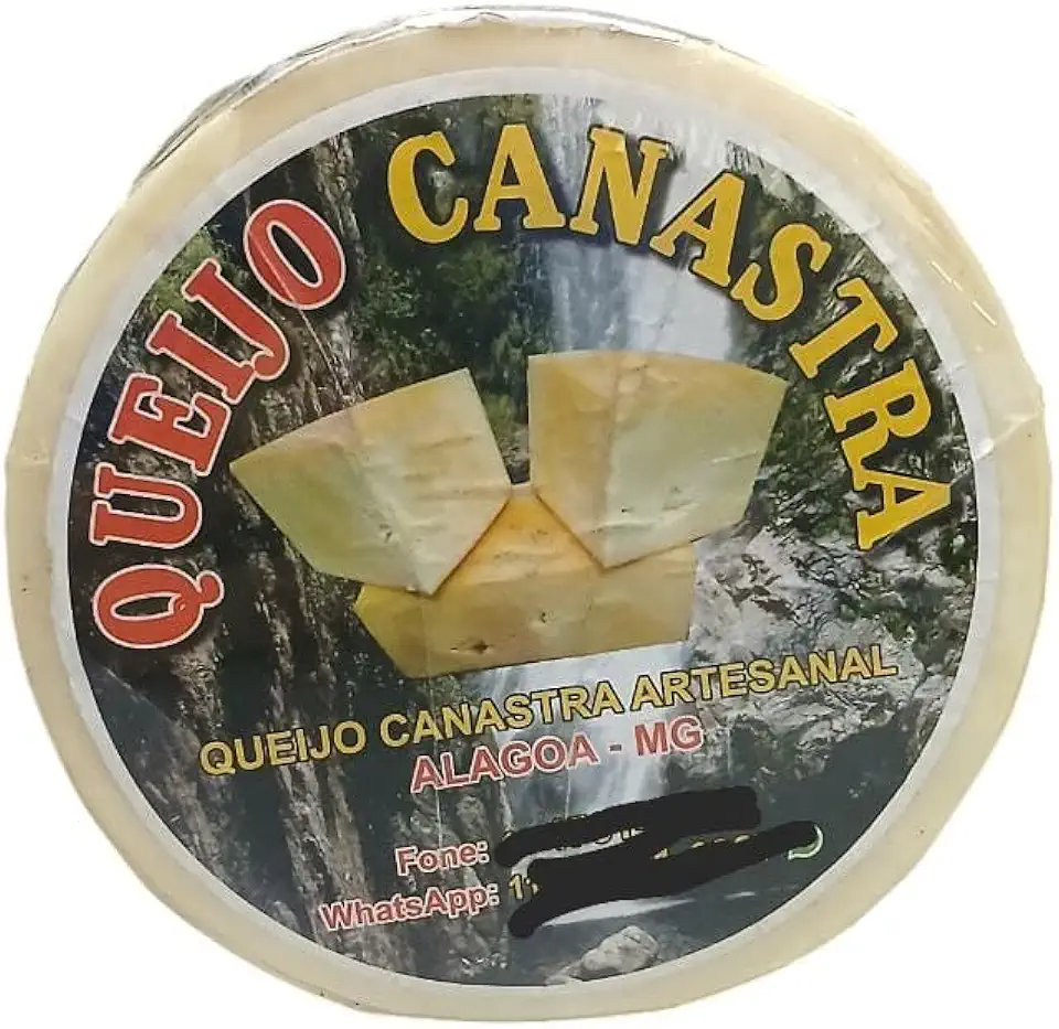 Queijo Canastra Artesanal 950g a 1kg - Região Alagoa-MG