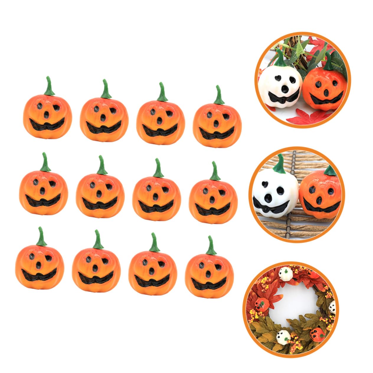 Amazon.co.jp: GREENADSCAPE 12個 カボチャの置物 花瓶フィラー 装飾的