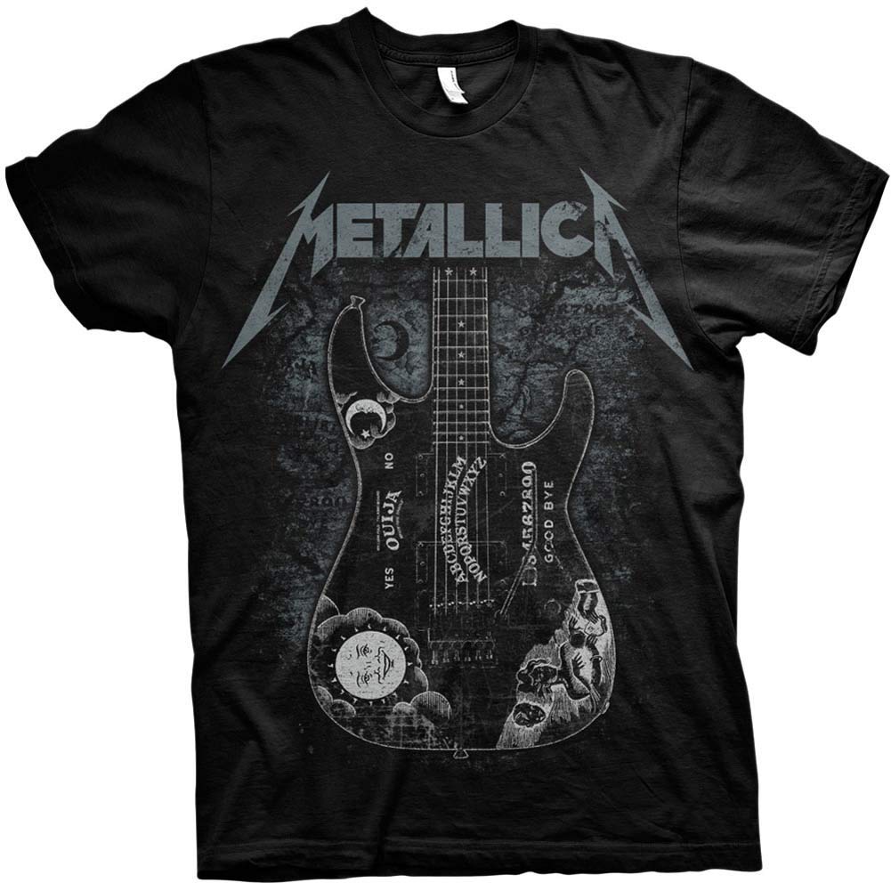 MetallicaMen's Hammett Ouija Guitar T-Shirt Black