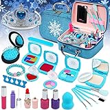 Kids Washable Makeup Kit for Girls - Real Make up kit Toys Little Girl , Toddler & Non-Toxic Make Up Set,Child Princess Play Pretend Birthday Gift,Age 3 4 5 6 7 8 Year Old