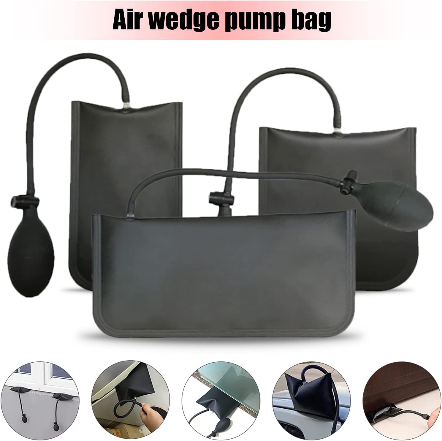 Air Wedge Air Shim Bag Pump Professional Leveling Kit Commercial