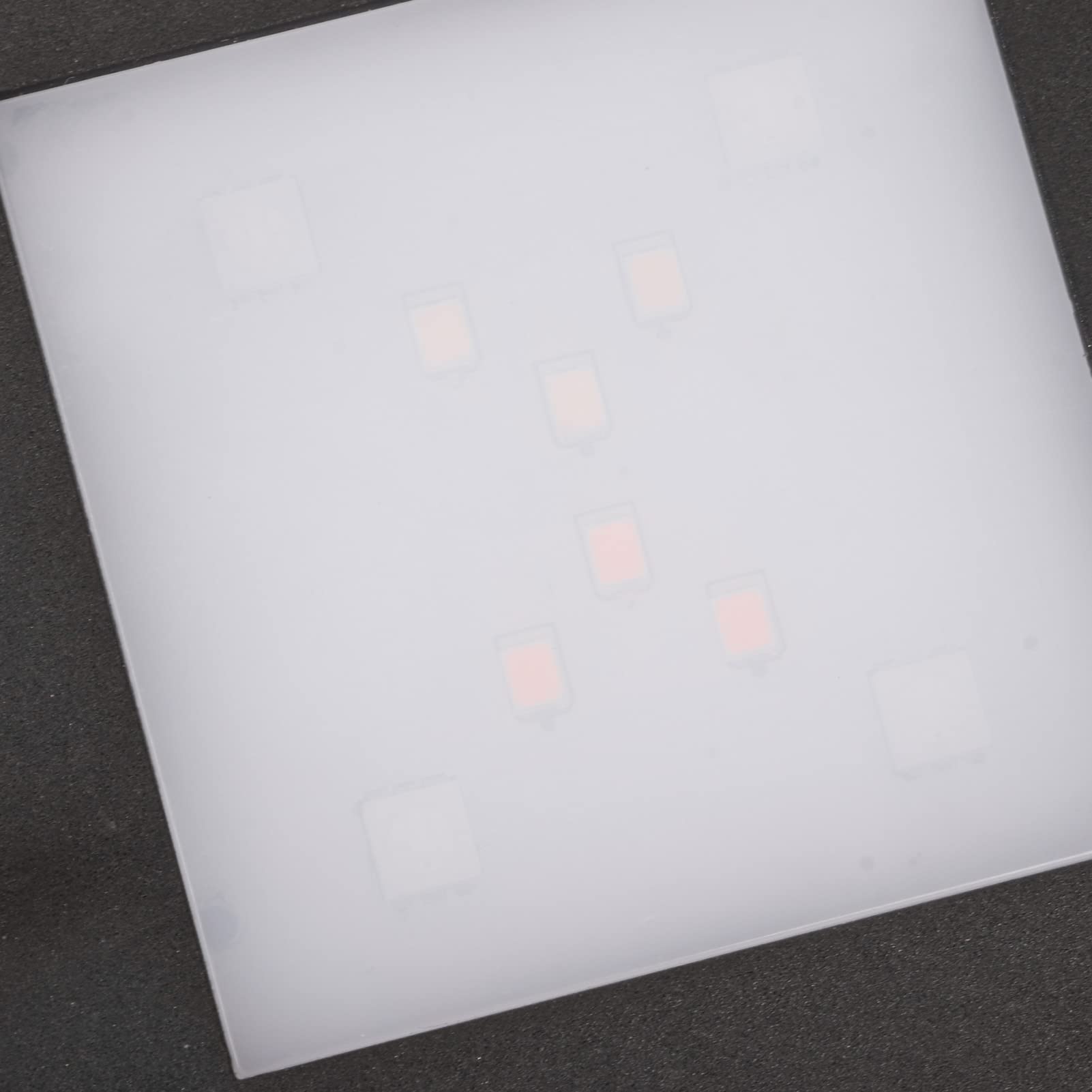 Piedistalli di Visualizzazione, Piatto di Visualizzazione del Supporto Illuminato per Opere d'arte in di Vetro Decorazione per Feste Natalizie Base Luminosa a LED,
