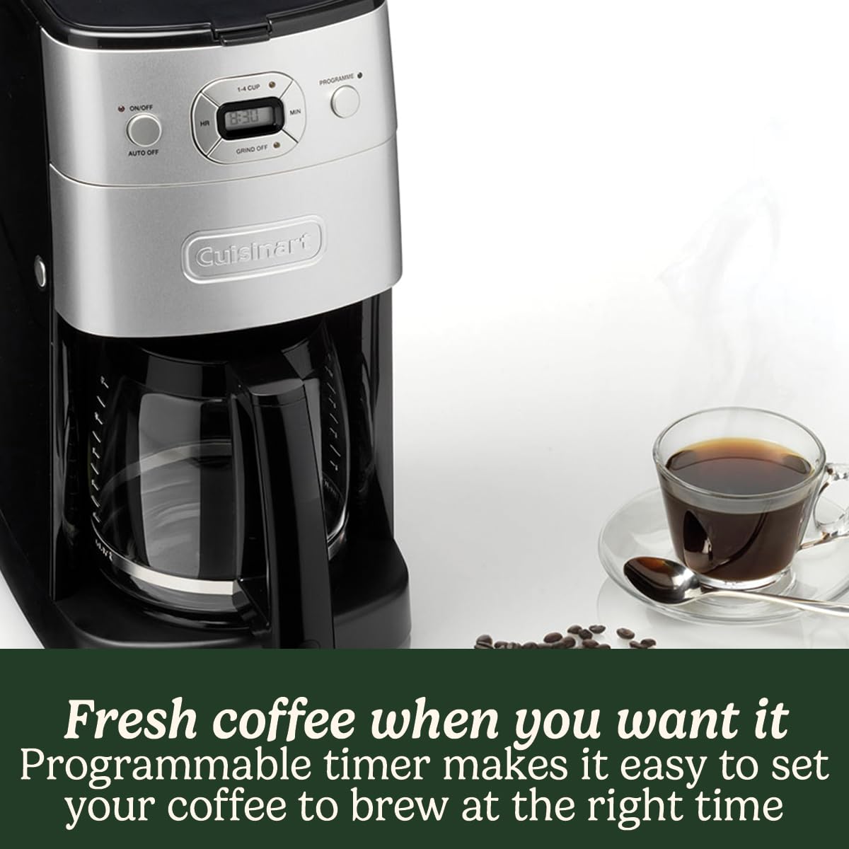 Cuisinart Bean To Cup Drip Coffee Machine 8l Carafe Desertcart