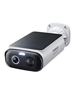 Baseus Solar Security Cameras Wireless Outdoor S1 Lite, 2K QHD Solocam, Continuous Power, Color Night Vision, AI Human Detection, IP67, No Monthly Fee, Local Storage, Works with Alexa & Google Home - Amazon product rated Grade A