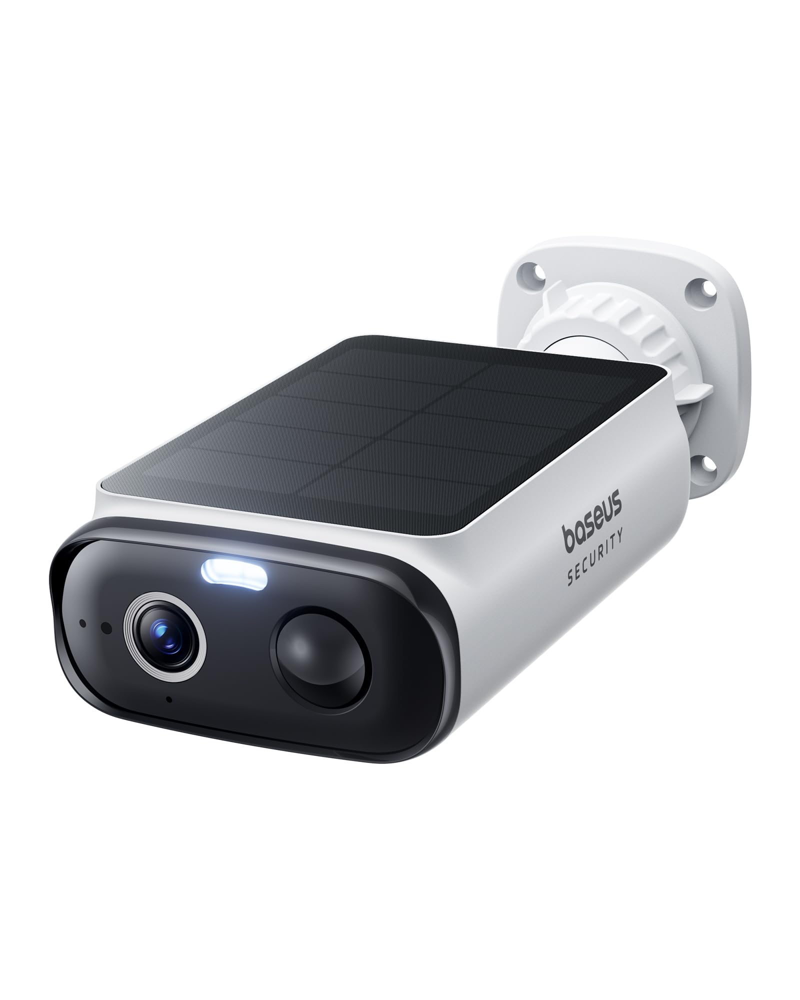 Baseus Security S1 Lite Solocam Camara Vigilancia WiFi Exterior Solar IP67, Camara IP Seguridad Bateria 2K 135°, Visión Nocturna a Color, Sin Cargos, Detección Humana, Compatible con Alexa y Google