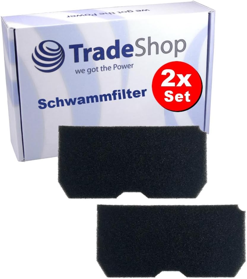 Trade-ShopFoam Filter, Compatible with Elektra Bregenz TKF 3500, TKF 7330 A, TKF 7335 A, TKF 7400 S, TKF 7500 C, TKF 7500 S, TKF 7500 S, TKF 7500 S, Pack of 2