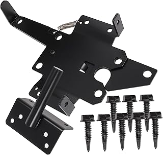 Operitacx Fence Door Hinge Hinges Outdoor Metal Fence Door Closer Hinge Two Sided Gate Heavy Duty Post Gate Locks for Outdoor Fence Gate Closer Gate Handles for Wooden Fences Outdoor Heavy