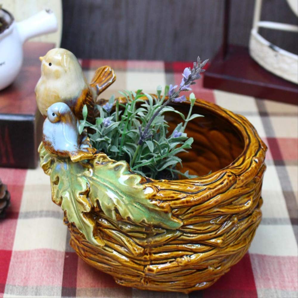 Amazon.co.jp: ZT-TTHG セラミック鳥置物StatuesHome装飾