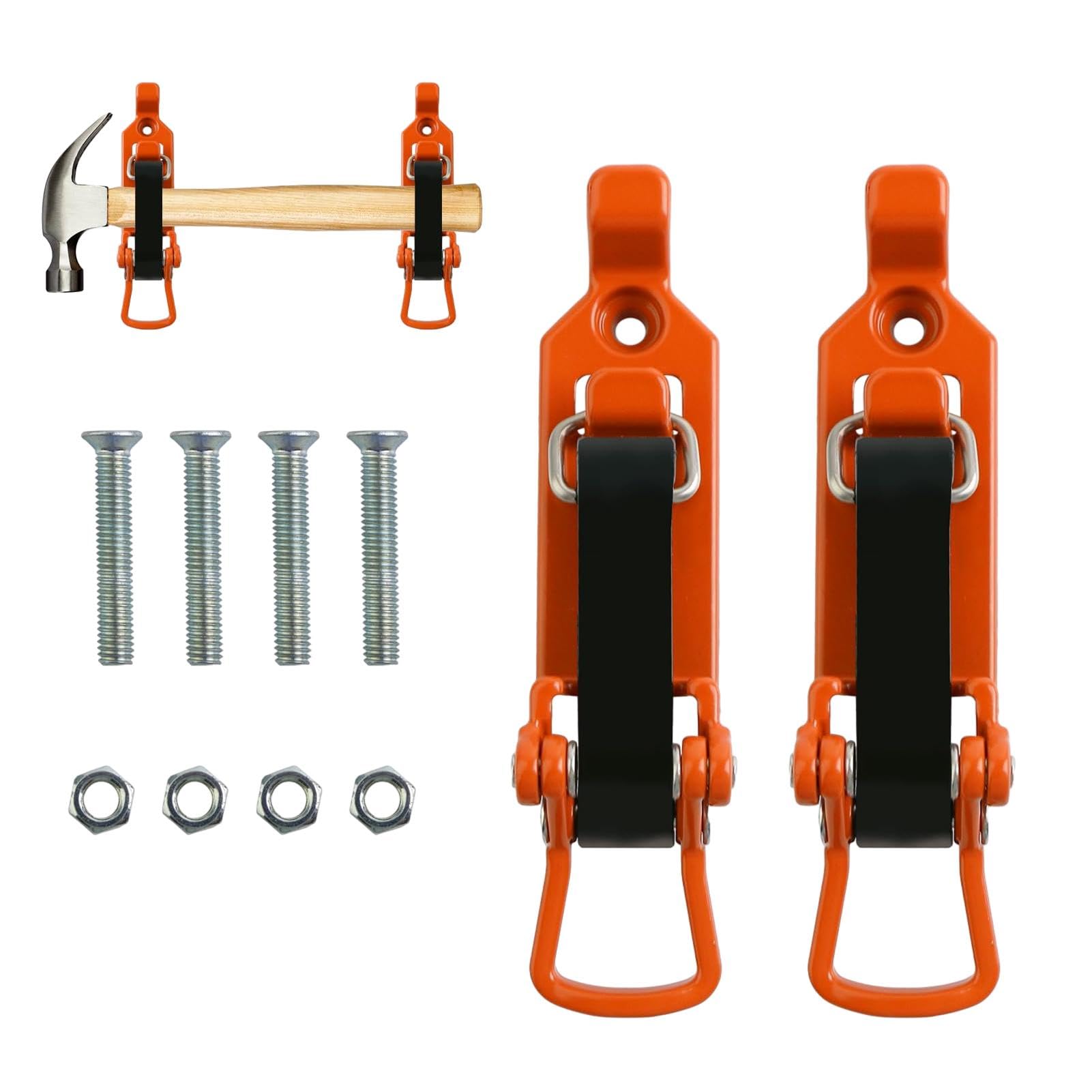 Supporto per pala – 2 supporti per pala fuoristrada, staffe di montaggio a parete, morsetto | Supporto per pala da ascia a sgancio rapido, kit di montaggio per ascia morsetto supporto per