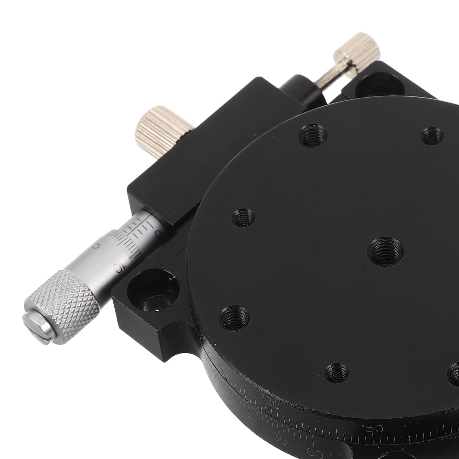 Zerodeko Stolik obrotowy, stół obrotowy mechaniczny 60 mm | Platforma regulacji ręcznej RS60L, podstawa sprzętu optycznego z obrotem o 360° do precyzyjnego dostrajania i pomiaru