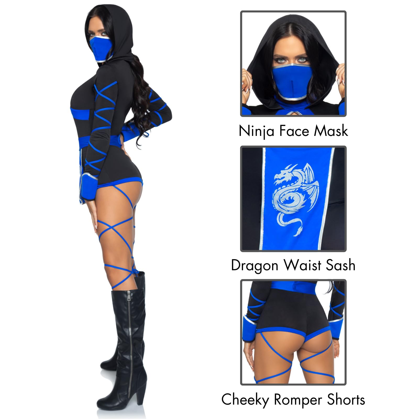 Leg Avenue Damski kostium smoka ninja Kobiety 85401