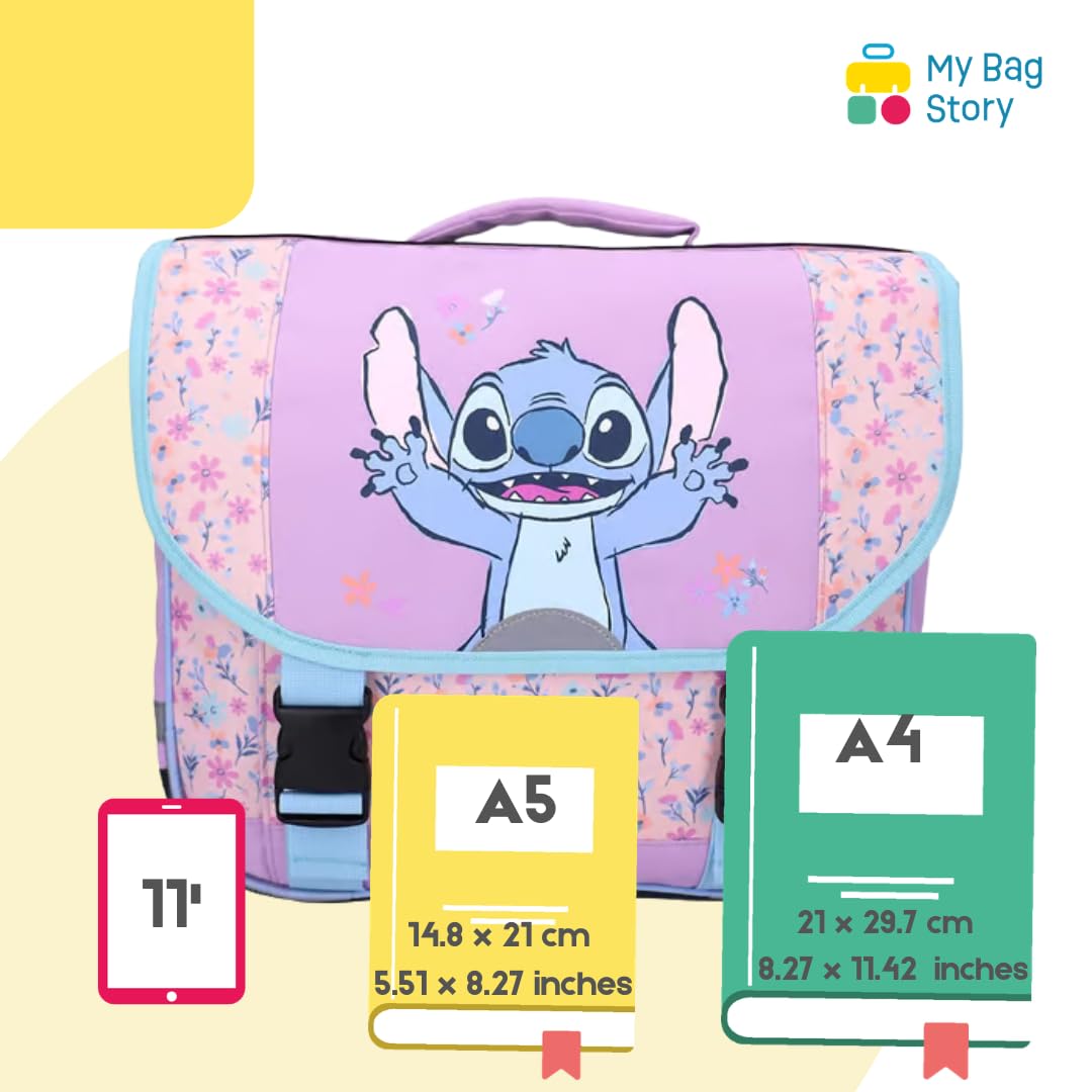 mybagstory - Cartable Stitch Fille Bleu 38 cm
