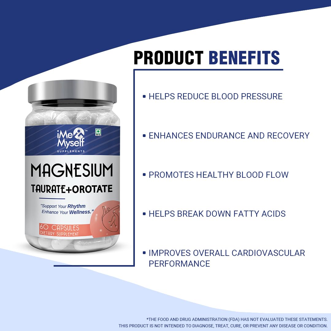iMeMyself Magnesium Taurate & Orotate Capsules | 60 Veg Capsules — Amazon image 3