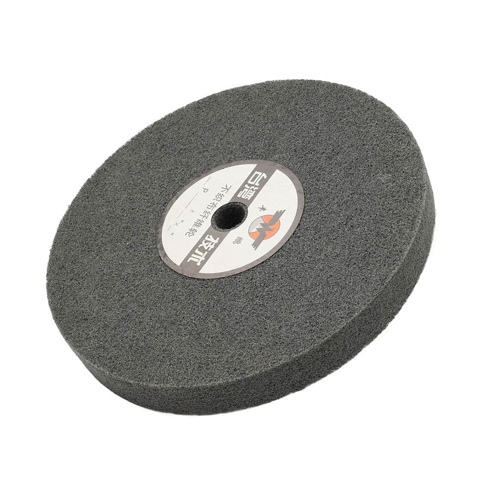 YFUK 1 stück 200x25x16mm Faser Polieren Nylon Rad Polieren Schleifen Pad Entgraten Schleif Scheibe 7P Grau