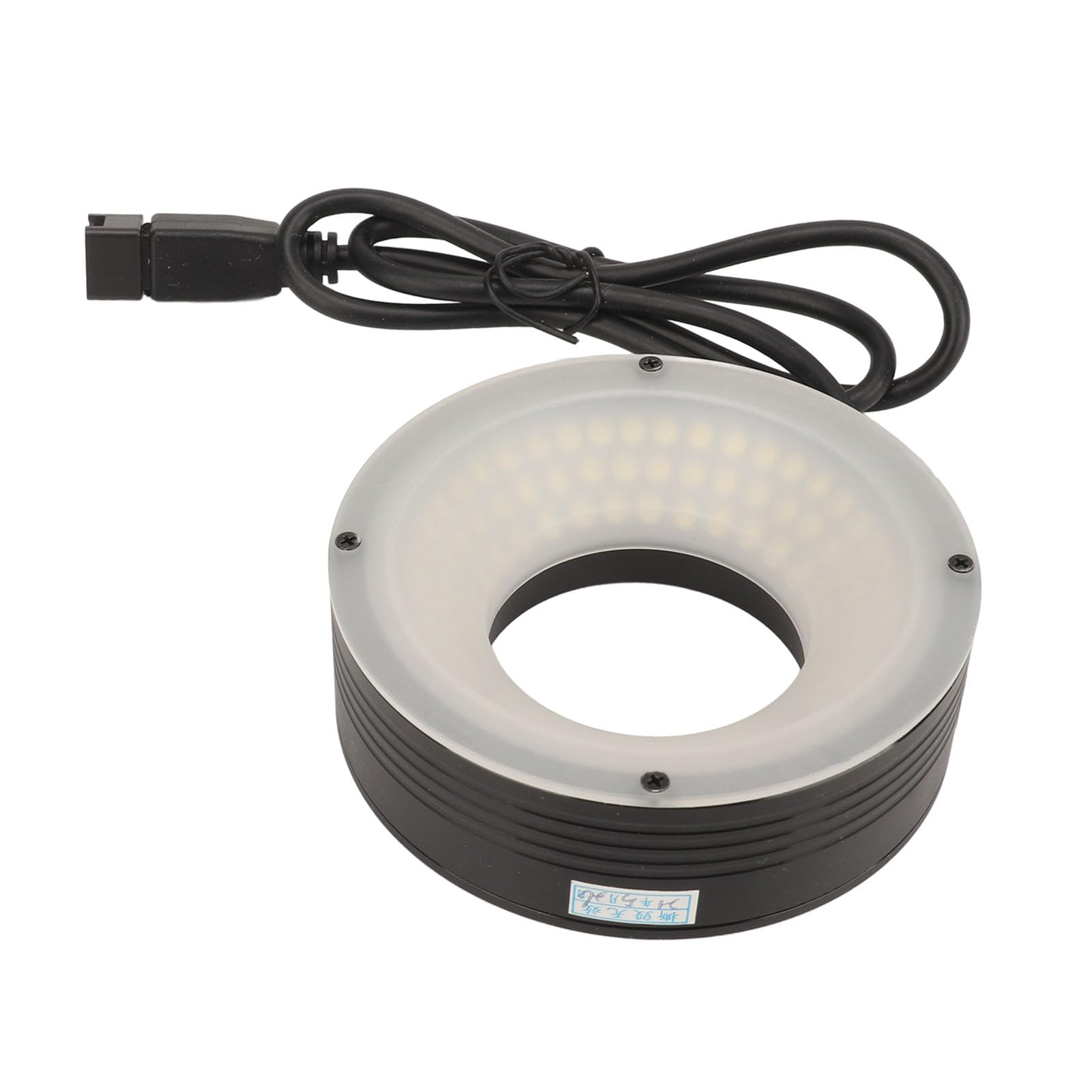 Lámpara de Anillos LED para Microscopio, Anillos de Luz de Alto Brillo para Cámara, Microscopio Estéreo Binocular de 24V