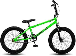 Bike Aro 20 BMX Infantil PRO X FreeStyle V-Brake,Verde Preto