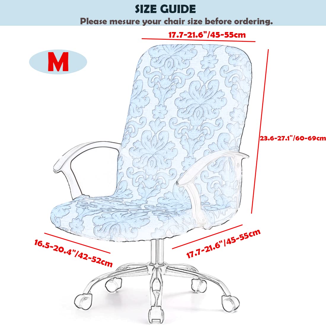 Levoberg Housse D'appui-tête De Chaise De Bureau Extensible