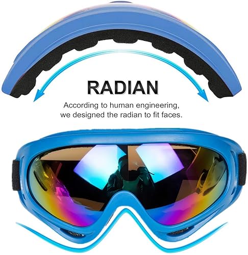 Miniatura 9 de Gafas de motocicleta  Juego de 2 gafas  Dirt Bike ATV Motocross anti-UV ajustable para montar fuera de carretera protección combate táctico militar