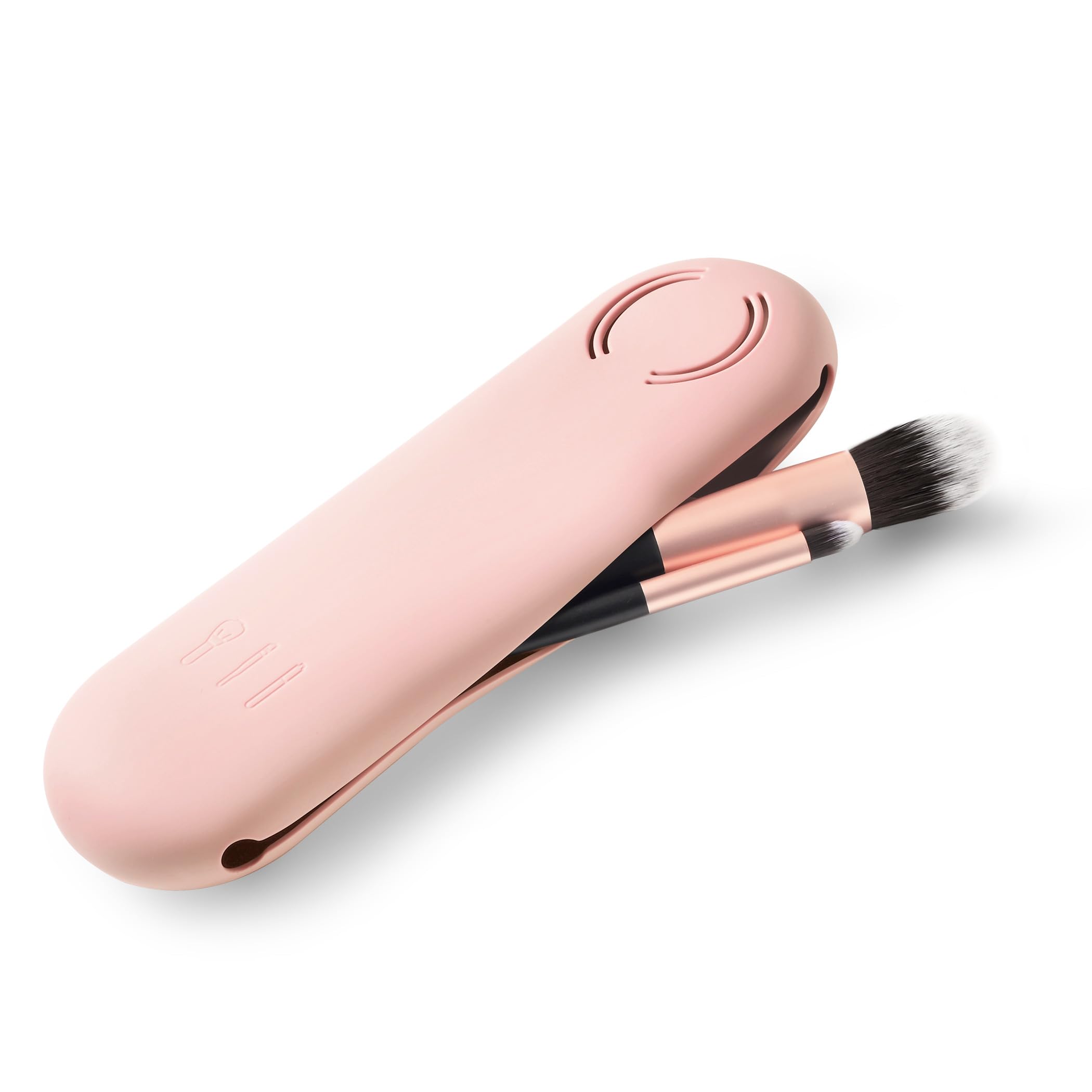 Corastarry Travel Makeup Brush Holder, Silicone Makeup Brush Organizer Case with Upgraded large capacity, Portable and Waterproof Cosmetic Brushes Bag