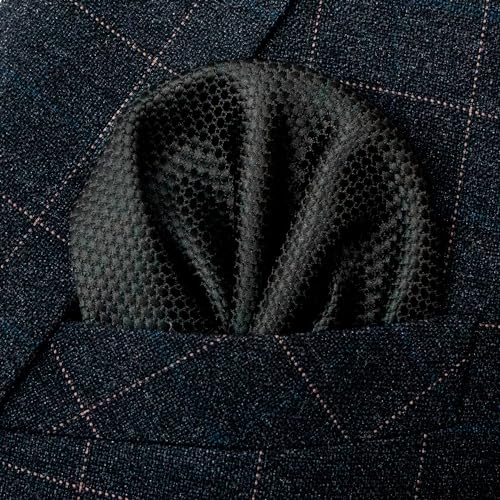 Image of RBOCOTT Mens Woven Tie and Pocket Square with Tie Bar Sets Solid Necktie