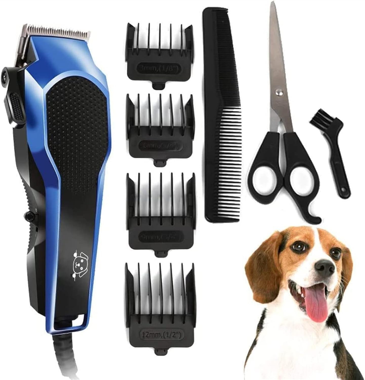 DENURA Dog Grooming Kit Quiet HeavyDuty Electric Corded Dog Clipper