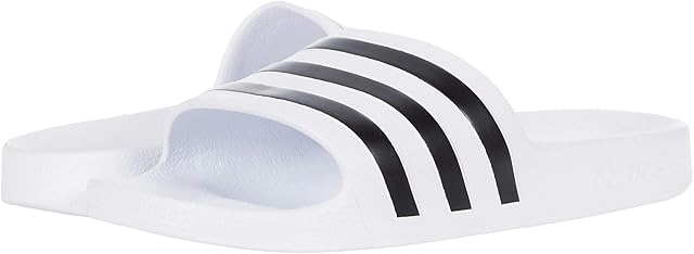 adidas Adilette Aqua Klapki Uniseks, Biały rdzeń czarny biały, 40 2/3 EU