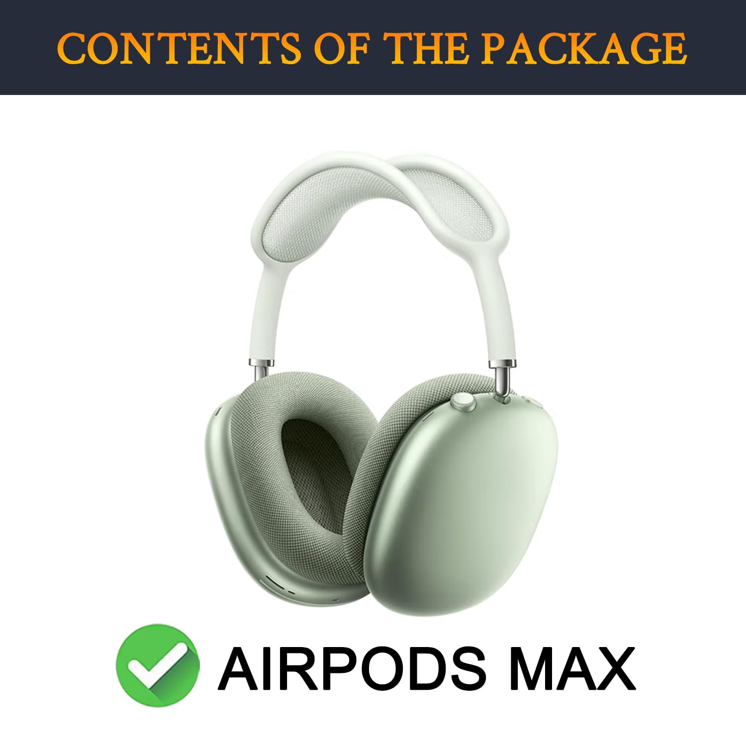 SOULWIT Replacement Kit for AirPods Max Mesh Fabric Earpads + Headband Cover + TPU Case Protector + Silicone Ear Pads Cover - Image 2