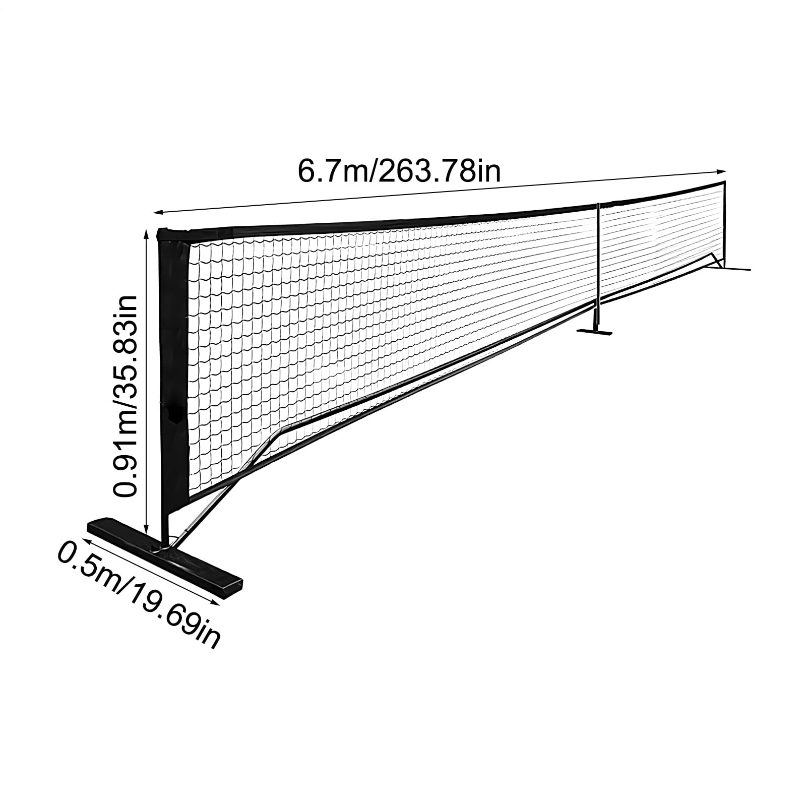 Goal Football Tennis Net - Rete da calcio leggera da vialetto | Rete pieghevole per l'allenamento del tennis
