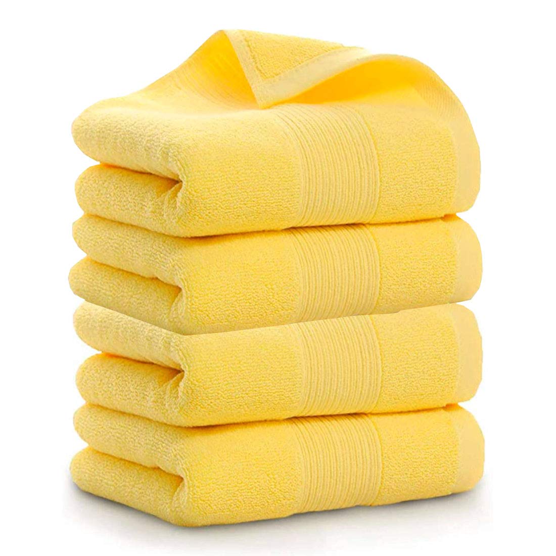 Asciugamani da bagno (35,6 x 76,2 cm), morbido 100% cotone, super morbido, altamente assorbente, per bagno, mani, viso, palestra e spa (confezione da 4)