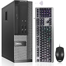 Dell Optiplex 9020 Small Form Factor Desktop with Intel Core i7-4770 Upto 3.9GHz, HD Graphics 4600 4K Support, 32GB RAM, 1TB SSD, DisplayPort, HDMI, Wi-Fi, Bluetooth - Windows 11 Pro (Renewed)