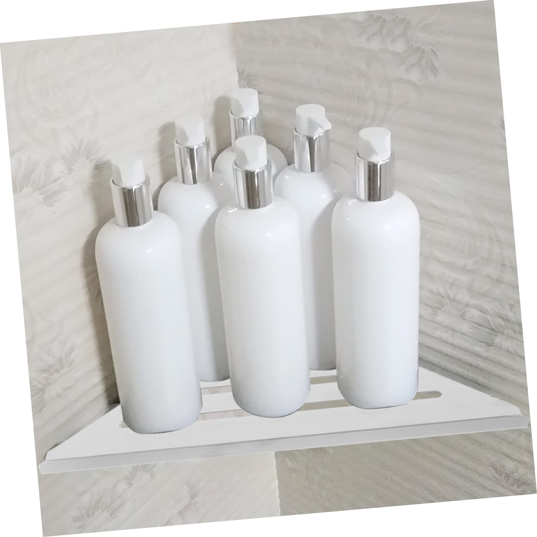 Estante de Ducha Colgante de Acero Inoxidable de 2 Piezas para baño, Estante de Escritorio de Esquina montado en la Pared con estantes de Almacenamiento de Metal, Organizador
