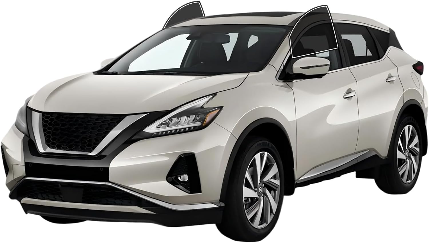 AUTOTEK Precut Window Tint Film for Nissan Murano 2015-2024 Front Row Window 20% VLT 2Ply Anti-Shatter, UV Block, Privacy Protection, Easy Install, No Trimming Needed,Heat & Glare Reduction