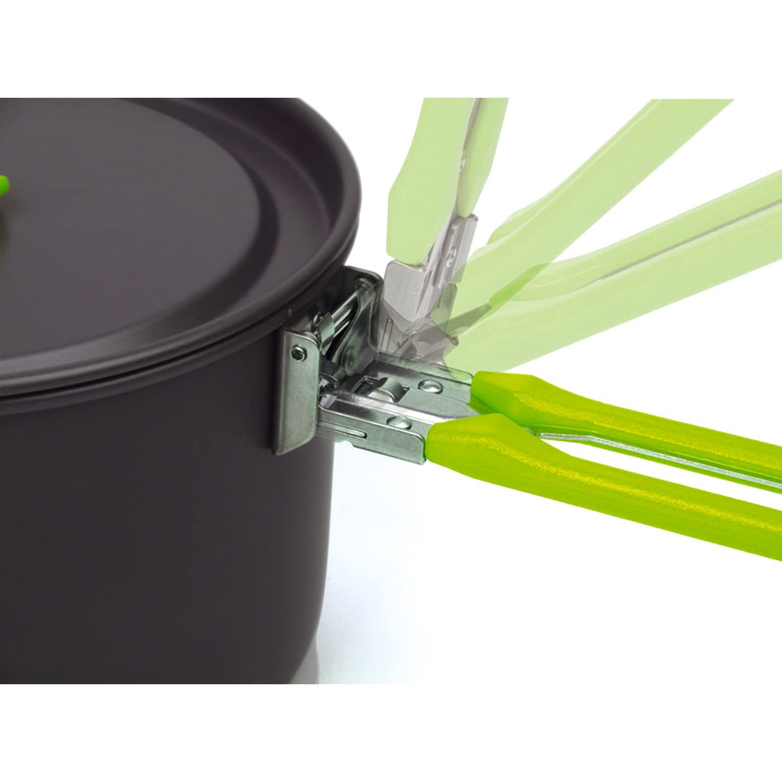 Juego de ollas de aluminio Elite de 5 piezas, ideal para camping y ocio, utensilios de cocina, al aire libre, senderismo, picnic
