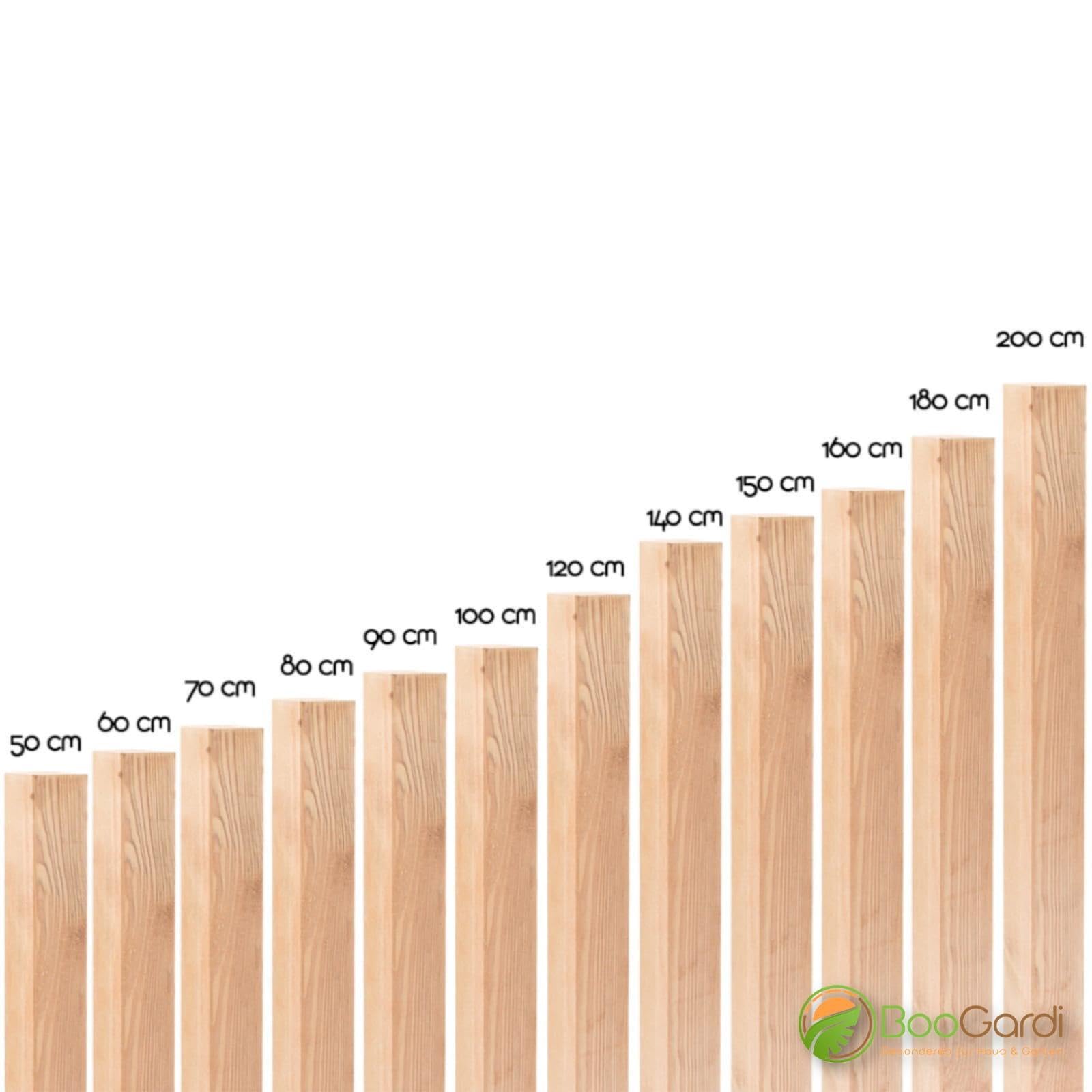 Paletti Legno Pino 180 Cm - 5 Pezzi, 7x7 Cm, Impregnati, Per Recinzioni Giardino - Foto 3