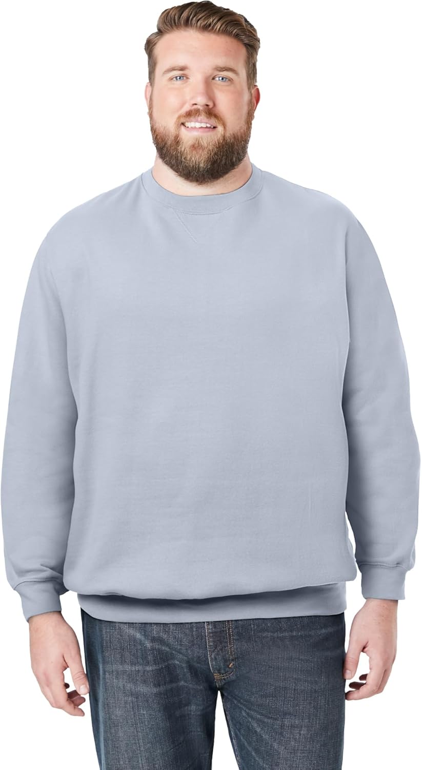 KingSize Men's Big & Tall Fleece Crewneck Sweatshirt