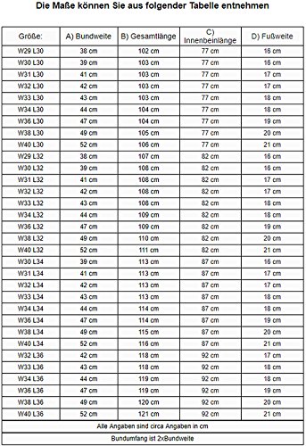 Rock Creek M21 Pantalon en jean stretch pour homme Coupe basique ajustée Taille W29 à W40 - Bleu - W30 - Image 5