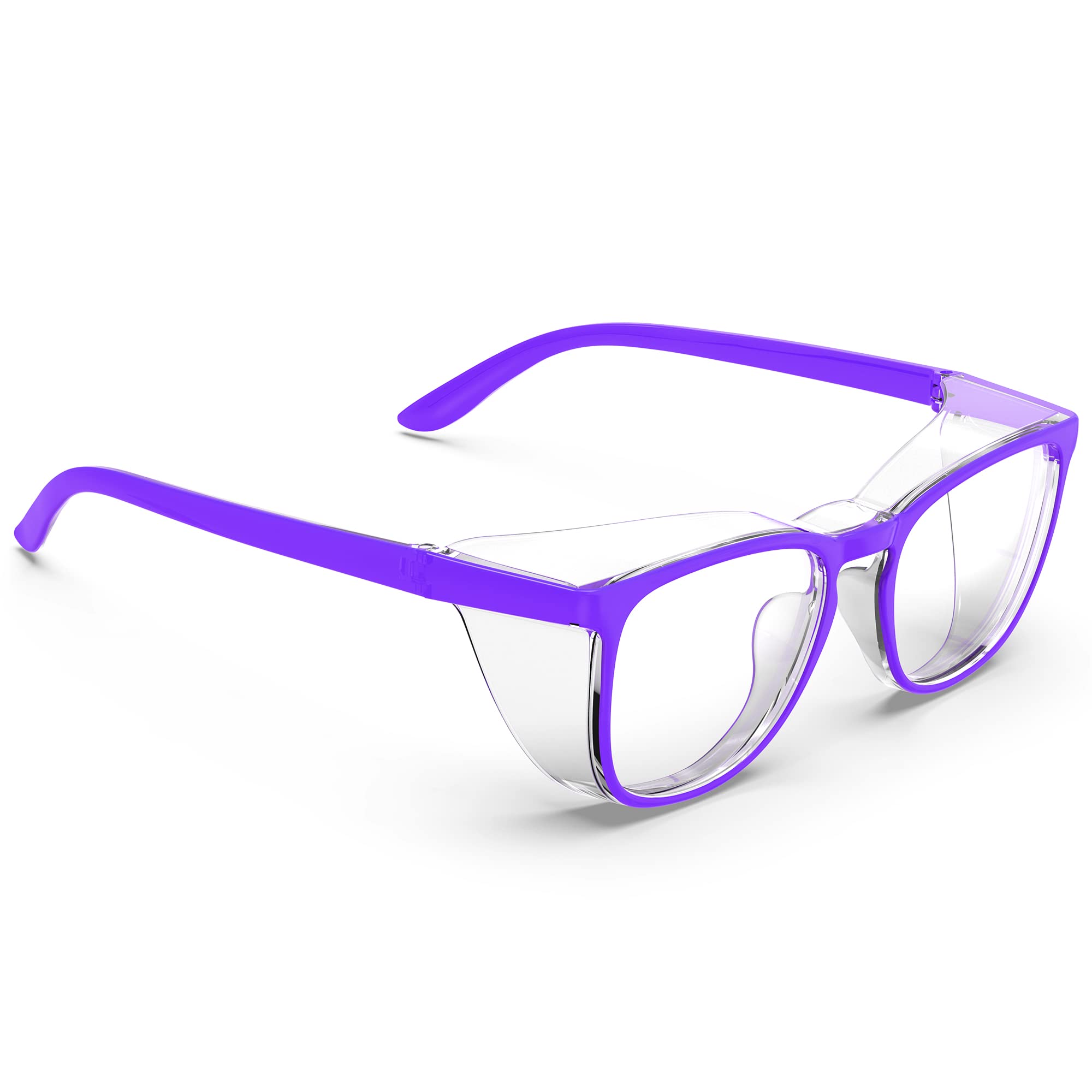 Lunettes de sécurité élégantes transparentes anti-buée anti-rayures pour homme et femme