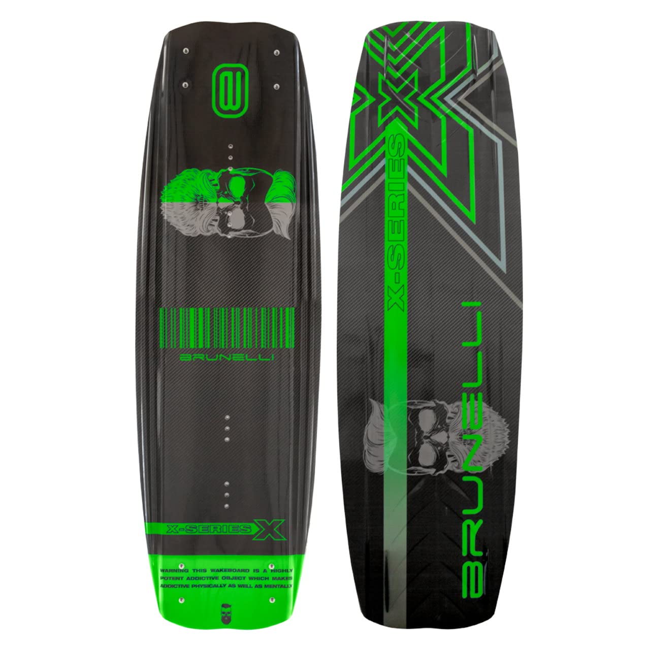 Brunelli Set wakeboard in carbonio 138 cm