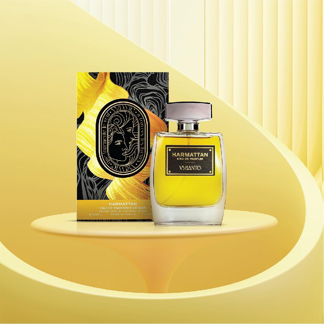 VOLANTE Harmattan Eau de Parfum - 100ml - Spicy Amber & Smoky Woody Cologne for Men with Bergamot, Pink Pepper & Vetiver - Long-Lasting Cruelty-Free Perfume for Men, Made in France