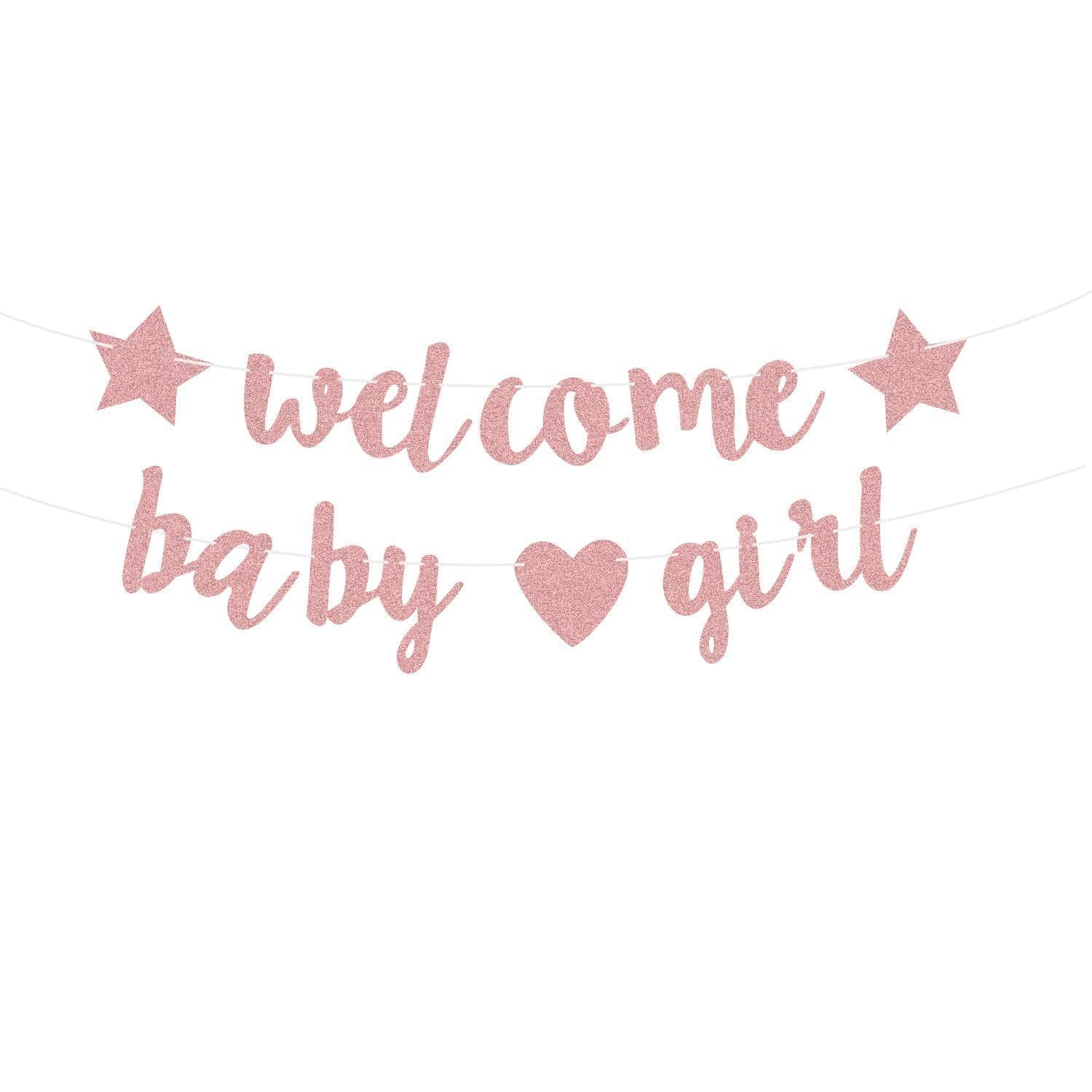 Welcome Baby Girl Banner