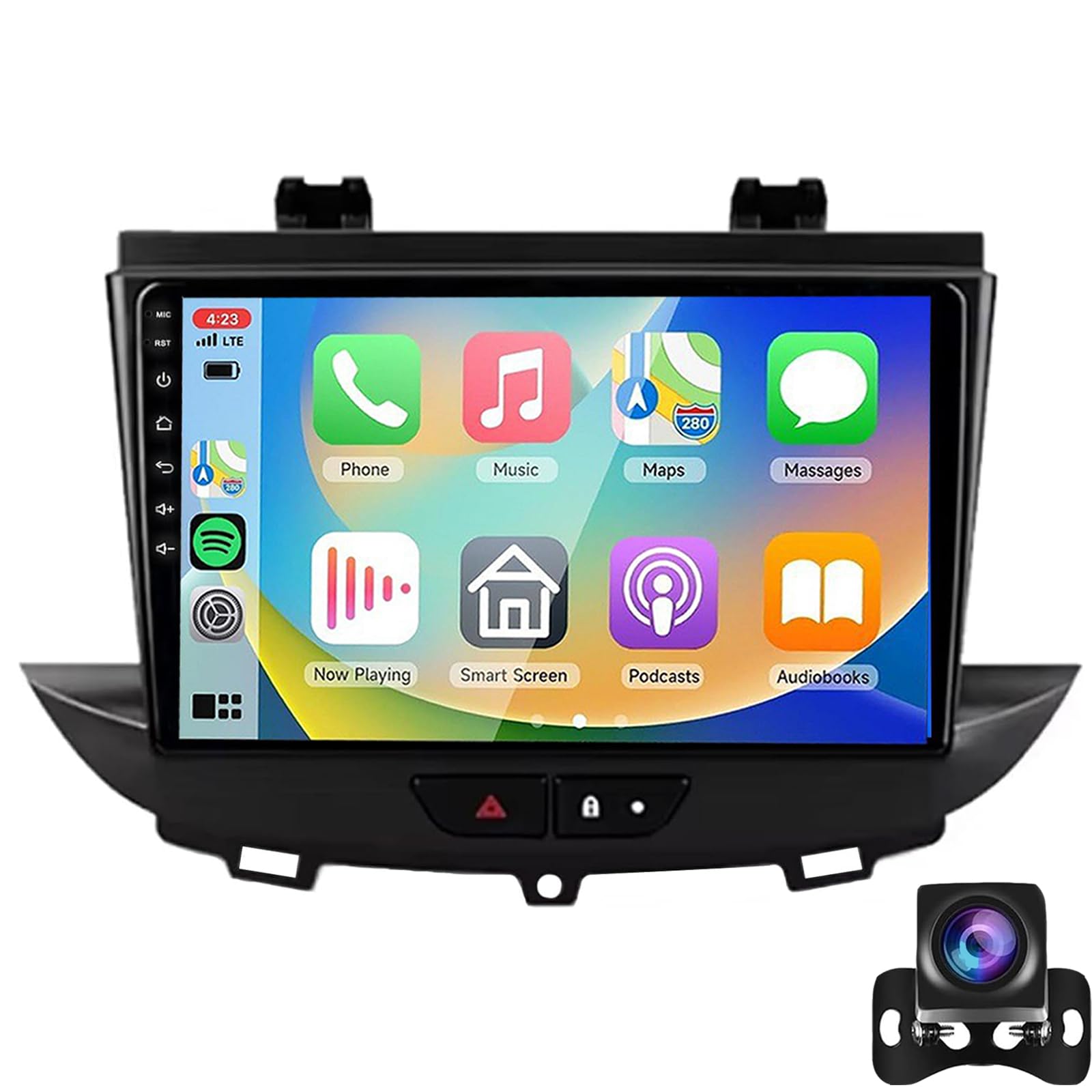 Dcoiek Wifi 2G+32G Android 15 Car Radio For O-Pel Grandland X/Crossland X 2016–2020 Built-In Carplay/Android Auto/Gps/Camera 9" Ips Touchscreen Dab Mirrorlink Bluetooth Steering Wheel Controls(Color:wifi 2G+32G)