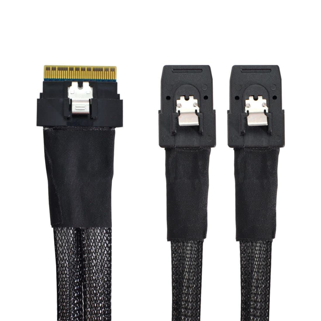 chenyang CY SFF-8654 8i 74Pin PCI-E Ultraport Slimline SAS Slim 4.0 a doppio cavo SFF-8087 Mini SAS PCI-Express