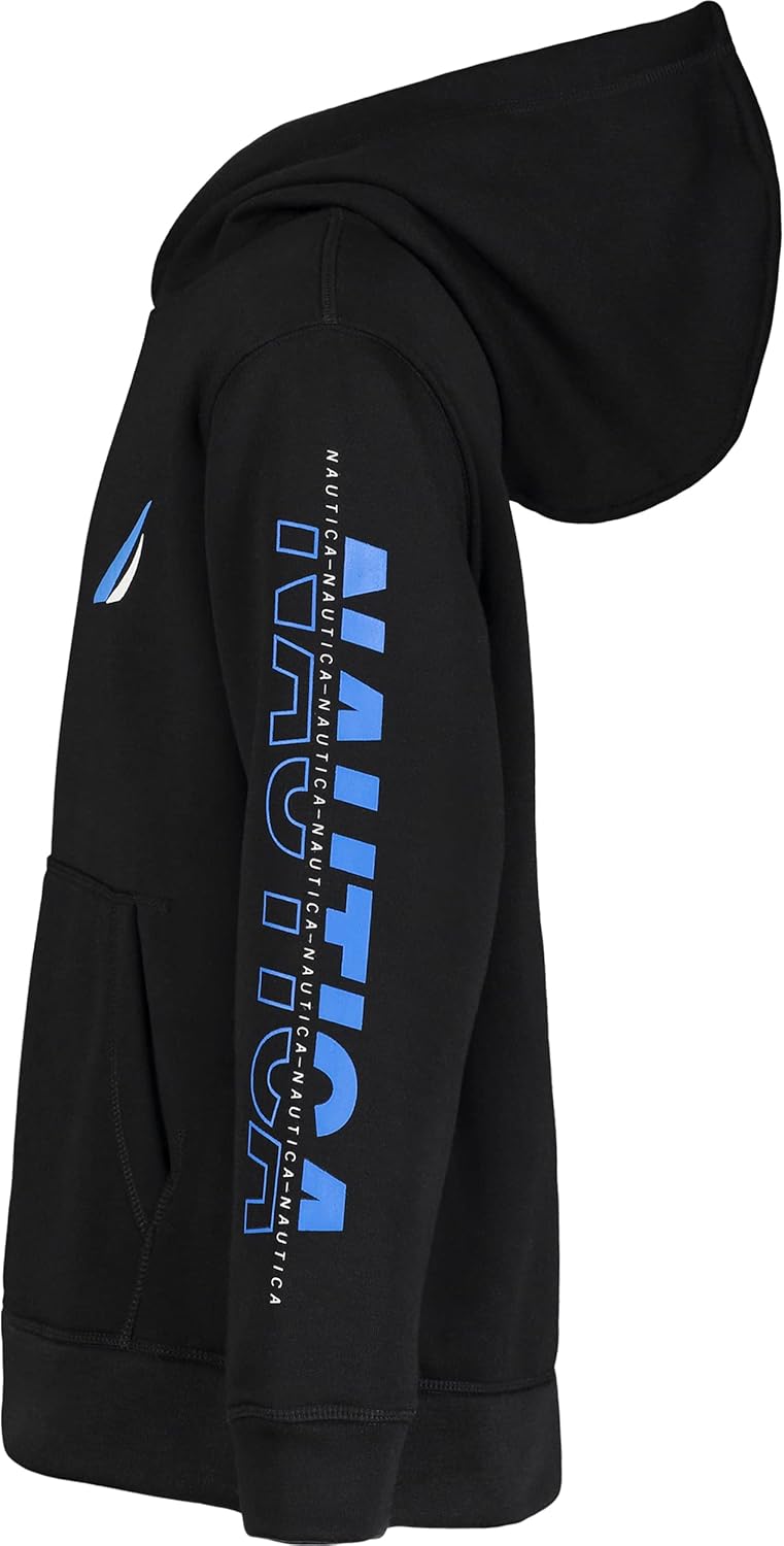 Nautica Boys' Pullover Fleece Hoodie Sweatshirt