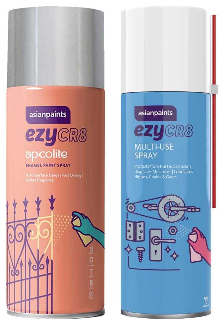 Asian Paints ezyCR8 Rust Remover Spray, for Auto Maintenance, Home Improvement, Loosens Stuck & Rust-image-41