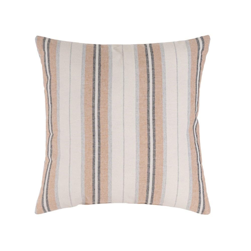 Set 6 Cojines Decorativos 45x45 cm Marrón y Gris con Relleno para Sofá