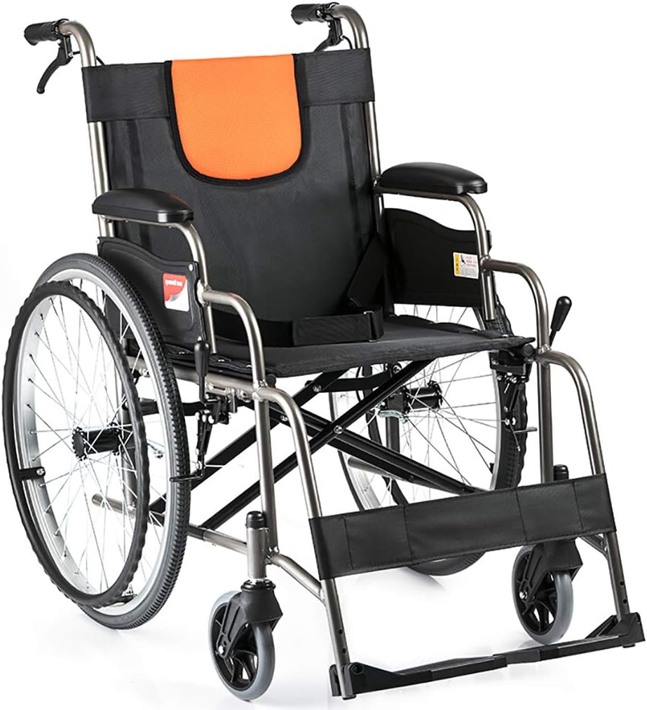 sedia a rotelle pieghevole per il trasporto