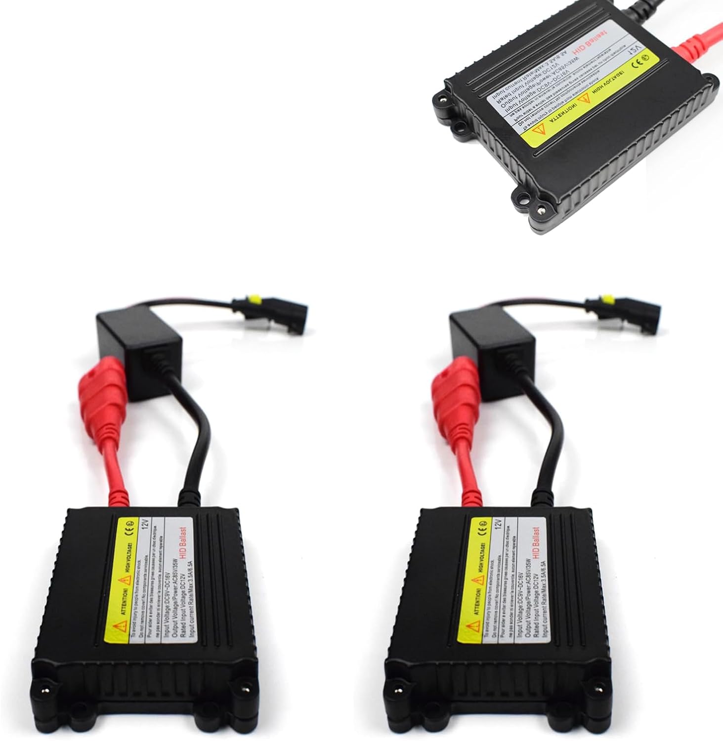 Yumfugu 2 PCS Automotive HID Ballast, 12V 35W UltraThin DC